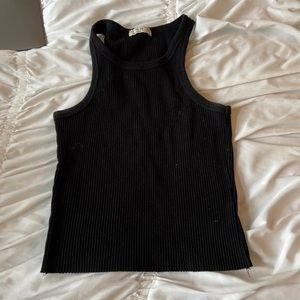 Ribbed cropped tank